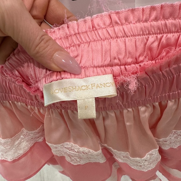 Loveshackfancy Fia Mini Colorblock Skirt - Picture 6 of 6